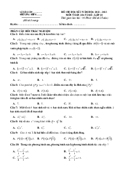 Đề thi học kì 2 môn Toán 10 năm 2022 - 2023 sách Kết nối tri thức với cuộc sống đề 3