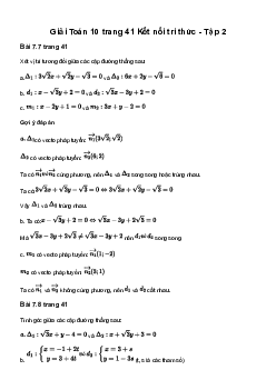 Giải Toán 10 KNTT Bài 20: Vị trí tương đối giữa hai đường thẳng. Góc và khoảng cách