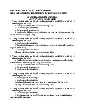 TOP 60 câu trắc nghiệm (có đáp án) | Môn tư tưởng Hồ Chí Minh