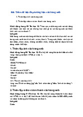 Giải SGK Tin học 12 Chân trời sáng tạo Bài F5: Tạo biểu mẫu trong trang web