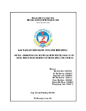 Nghiên cứu Hành vi Tiêu dùng Thực phẩm chế biến sẵn trong bối cảnh Covid 19 | Môn Hành vi người tiêu dùng - Đại học Kinh Tế Quốc Dân