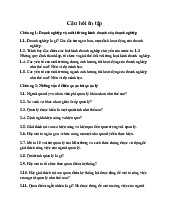 Câu hỏi ôn tập môn Quản trị doanh nghiệp | Trường Đại học Giao thông vận tải