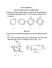 Bài tập Chương 3 - Trạng thái ứng suất và thuyết bền môn Sức bền vật liệu | Trường Đại học Bách Khoa Hà Nội