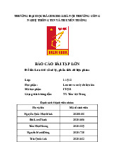 Lưu trữ và xử lý, phân tích dữ liệu phim | Môn Lưu trữ và xử lý dữ liệu lớn - Đại học Bách Khoa Hà Nội