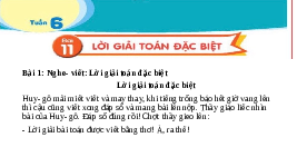 Giáo án điện tử Tiếng Việt 3 Tập 1 Bài 11 Kết nối tri thức: Lời giải toán đặc biệt - Viết