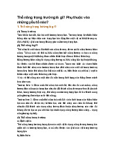 Thế năng trọng trường là gì? Phụ thuộc vào những yếu tố nào?