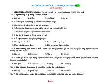 Bộ Đề Kiểm Tra Cuối Học Kỳ 1 GDCD 9 Kết Nối Tri Thức Có Đáp Án Ma Trận Đặc Tả
