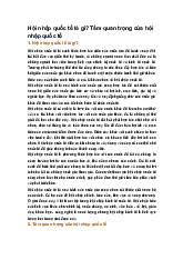 Hội nhập quốc tế là gì? Tầm quan trọng của hội nhập quốc tế