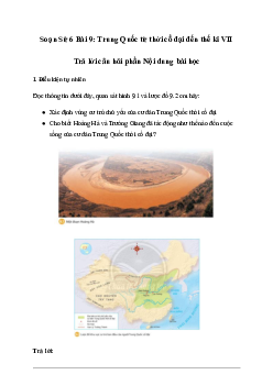 Giải Lịch sử lớp 6 Bài 9: Trung Quốc từ thời cổ đại đến thế kỉ VII - Chân Trời Sáng Tạo