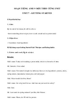 Tiếng Anh 9 Unit 7 Getting started