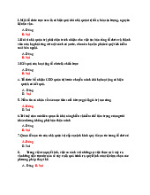 Trắc nghiệm quản trị học căn bản | Trường đại học kinh tế - luật đại học quốc gia thành phố Hồ Chí Minh