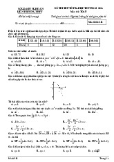 Đề thi thử tốt nghiệp THPT 2024 môn Toán lần 1 sở GD&ĐT Nam Định