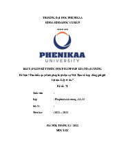 Tìm hiểu quy định pháp luật dân sự Việt Nam về hợp đồng gửi giữ tài sản. Lấy ví dụ | Bài tập lớn kết thúc học phần Pháp luật đại cương