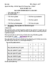 Báo cáo Thực Tập Hóa Sinh: Định Tính Protein và Acid Amin | Đại học Dược Hà Nội