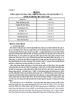 TỔNG QUAN VỀ BA CUỘC KHỦNG HOẢNG CỦA HÀN QUỐC VÀ KINH NGHIỆM CHO VIỆT NAM | Kinh Tế chính trị quốc tế | Đại học Khoa học Xã hội và Nhân văn, Đại học Quốc gia Thành phố HCM