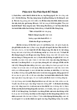 Phân tích Tảo Phát Bạch Đế Thành | Văn mẫu 11 Chân trời sáng tạo