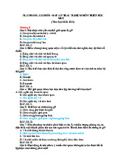 NGÂN HÀNG CÂU HỎI TRẮC NGHIỆM MÔN TRIẾT HỌC MLN (2021-2022)