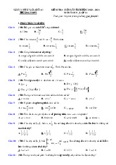 Đề thi học kỳ 1 môn Toán lớp 11 năm học 2024 - 2025 - Đề số 2 | Bộ sách Kết nối tri thức