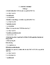 Câu hỏi trắc nghiệm Môn Chủ nghĩa xã hội khoa học | Trường Học Viện nông nghiệp Việt Nam