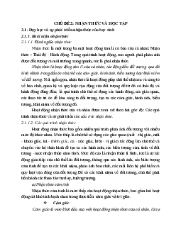 Tài liệu đọc về chủ đề: Nhận thức học tập | Đại học Sư phạm Hà Nội