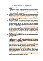 Đề cương ôn tập môn Chủ nghĩa xã hội khoa học | Đại Học Hà Nội