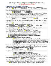 CÂU HỎI ĐỊNH HƯỚNG CHO HỌC SINH ÔN TẬP TỔ CHỨC NGOẠI KHÓA