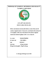 Báo cáo Kết quả Hoạt động Kinh doanh | Môn Kế toán tài chính - Đại học Tài nguyên và Môi trường Hà Nội