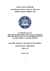 Nêu và phân tích những yêu cầu cơ bản đối với sinh viên hiện nay trong học tập và làm theo tư tưởng, đạo đức, phong cách Hồ Chí Minh | Bài thảo luận tư tưởng Hồ Chí Minh