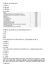 Bài tập chương 2 - Kinh tế vĩ mô | Đại học công nghiệp HCM