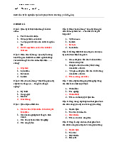 Câu trắc nghiệm Quản trị học (640 câu, có đáp án) - Chương 1 đến 3