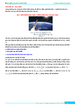 Bài giảng đạo hàm Toán 11 Cánh Diều