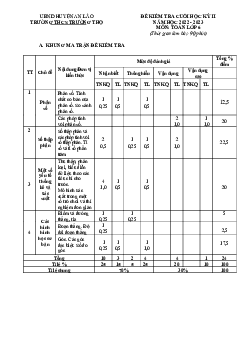Đề cuối học kì 2 Toán 6 năm 2022 – 2023 trường THCS Trường Thọ – Hải Phòng