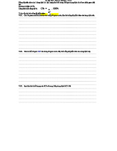 Tính Nồng độ Phần Trăm Dung Dịch Hóa Học - NXMTH101