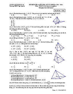 Đề giữa học kỳ 1 Toán 11 năm 2023 – 2024 trường THPT Ngô Quyền – Đồng Nai
