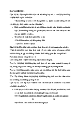 Đáp án đề số 1 logic học đại cương | Trường Đại học Nội vụ Hà Nội