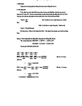 Bài tập tỷ giá - BT TTQT: Tính toán và Phân tích Tỷ giá Quốc tế