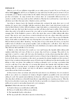 PASSAGE 10_Theme 7. Cultural Diversity (Đa dạng văn hóa)