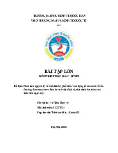 Phân tích nguyên lý về mối liên hệ phổ biến. Vận dụng để xem xét về vấn đề công dân toàn cầu và liên hệ với việc định vị phát triển bản thân của sinh viên ngày nay | Bài tập lớn môn triết học mác - lênin
