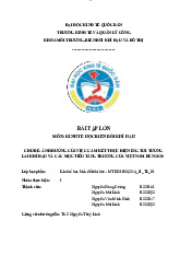 Ảnh hưởng của việc cam kết thực hiện ESG tới tương lai khí hậu và các mục tiêu tăng trưởng của Việt Vam đến 2030 | Môn Kinh tế học biến đổi khí hậu - Đại học Kinh Tế Quốc Dân