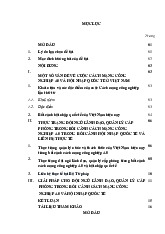 Cách mạng 4.0 và các vấn đề đặt ra vớilãnh đạo, quản lý cấp phòng trong bối cảnh hội nhập quốc tế môn Pháp luật đại cương | Trường đại học Mở Hà Nội