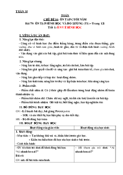Bài 79: Ôn tập hình học và đo lường | Giáo án Toán 3 | Kết nối tri thức