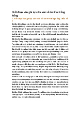 Viết đoạn văn ghi lại cảm xúc về bài thơ Nắng hồng