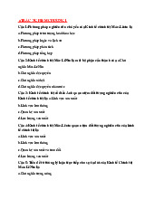 TOP Câu hỏi Trắc nghiệm Chương 1 đến Chương 4 Môn Kinh tế chính trị | Đại học Công Đoàn