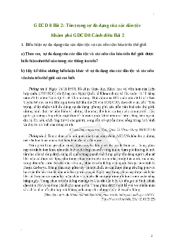 Giải GDCD 8 Bài 2: Tôn trọng sự đa dạng của các dân tộc | Cánh diều