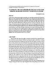 Tác động của việc làm thêm đến kết quả học tập của sinh viên khối ngành kinh tế