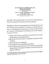 Đề thi hết môn học kì Xử lý khí thải năm học 2025-2026  - trường đại học Khoa học tự nhiên – Đại học quốc gia hà nội