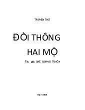 Truyện Thơ Đồi Thông Hai Mộ - Tài liệu tổng hợp