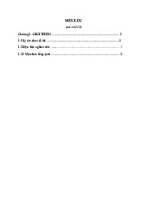 Mục lục, Bảng, Hình & Viết tắt Nội dung  | Khóa luận tốt nghiệp | Trường Đại học Công Nghiệp Thành phố Hồ Chí Minh