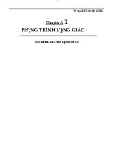 Bài tập phương trình lượng giác | Môn toán cao cấp