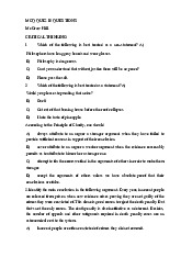 TOP 10 câu hỏi trắc nghiệm ôn tập học phần Critical thinking | Trường Đại học Quốc tế, Đại học Quốc gia Thành phố Hồ Chí Minh